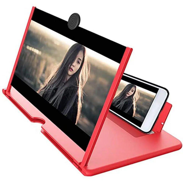 F3 Mobile Screen Magnifier 3D Enlarged Display Stand For Smartphones Eyes Protection 10 Inches | Random Color