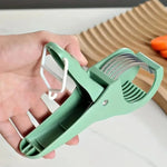 5 Blade Vegetable & Fruit Cutter and Slicer | Multipurpose Vegetable Chopper & Fruit Slicer |  Kitchen Cutter with 5 Stainless Steel Blades | Multiple Colors
